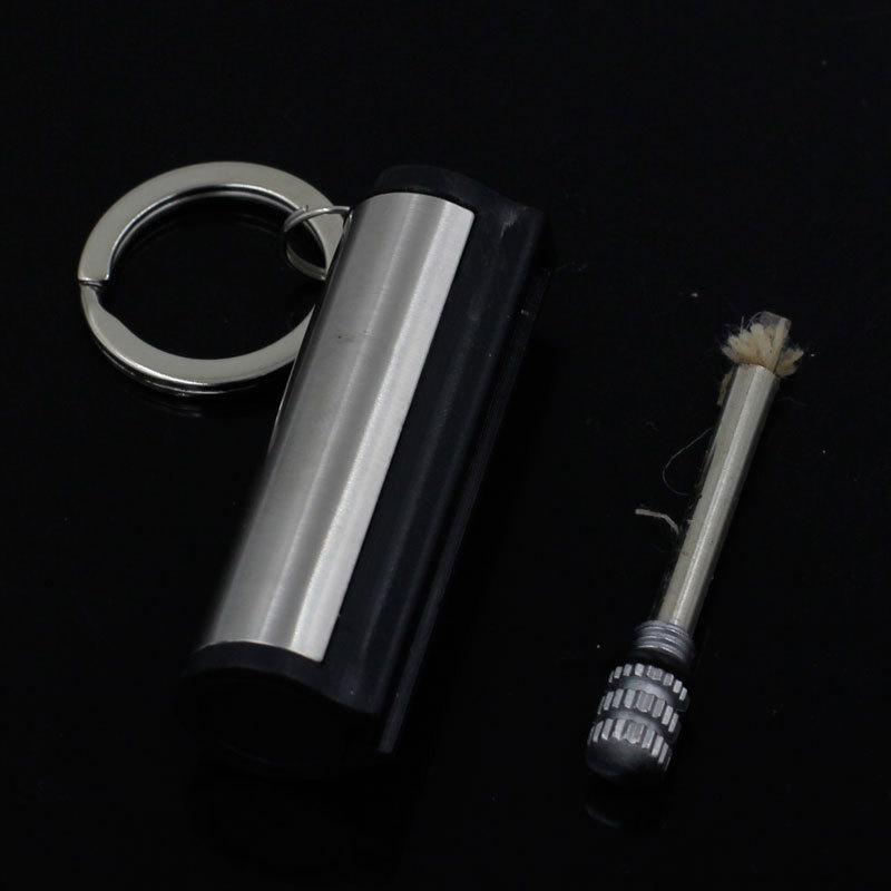 Móc Khóa Bật Lửa Diêm Xăng Hình Trụ