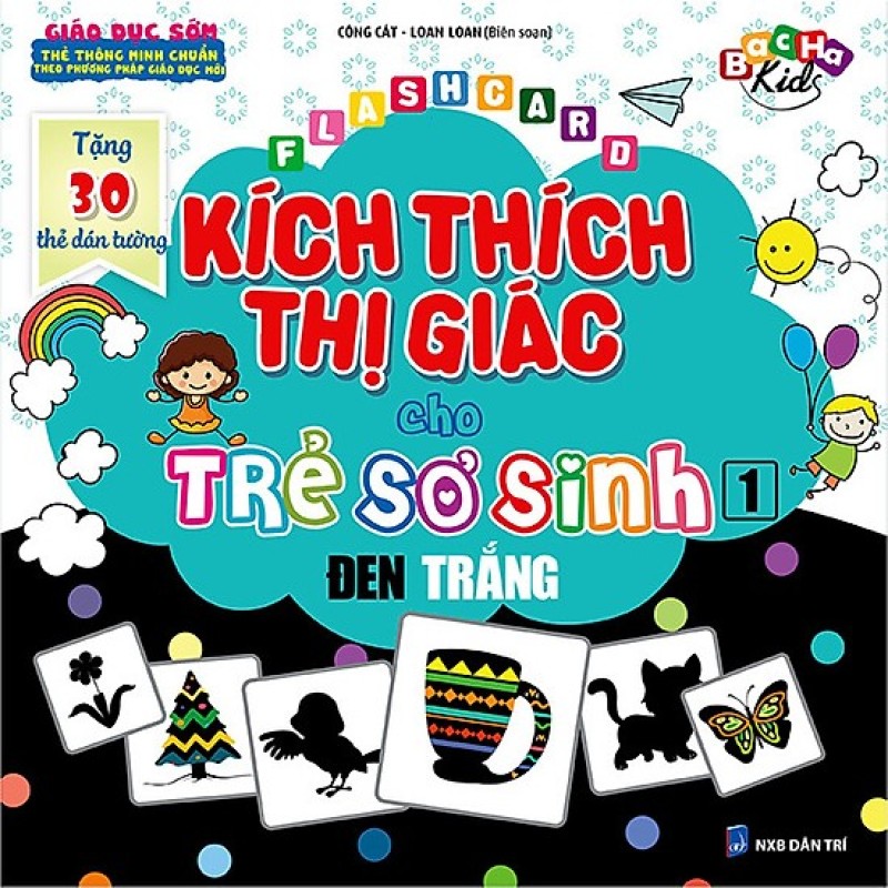 Mua Flashcard Dạy Trẻ Theo Phương Pháp Glenn Doman - Kích Thích Thị Giác Cho Trẻ Sơ Sinh 1 - Đen Trắng