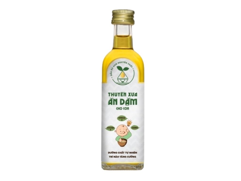 Dầu ăn dặm cho bé dầu óc chó dầu gấc mè olive nguyên chất thuyền xưa 100% hạt tự nhiên 250ml - tạp hóa bát muội