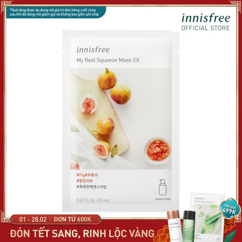 Mặt nạ giấy thanh lọc da từ trái phỉ Innisfree My Real Squeeze Mask - Fig 20ml