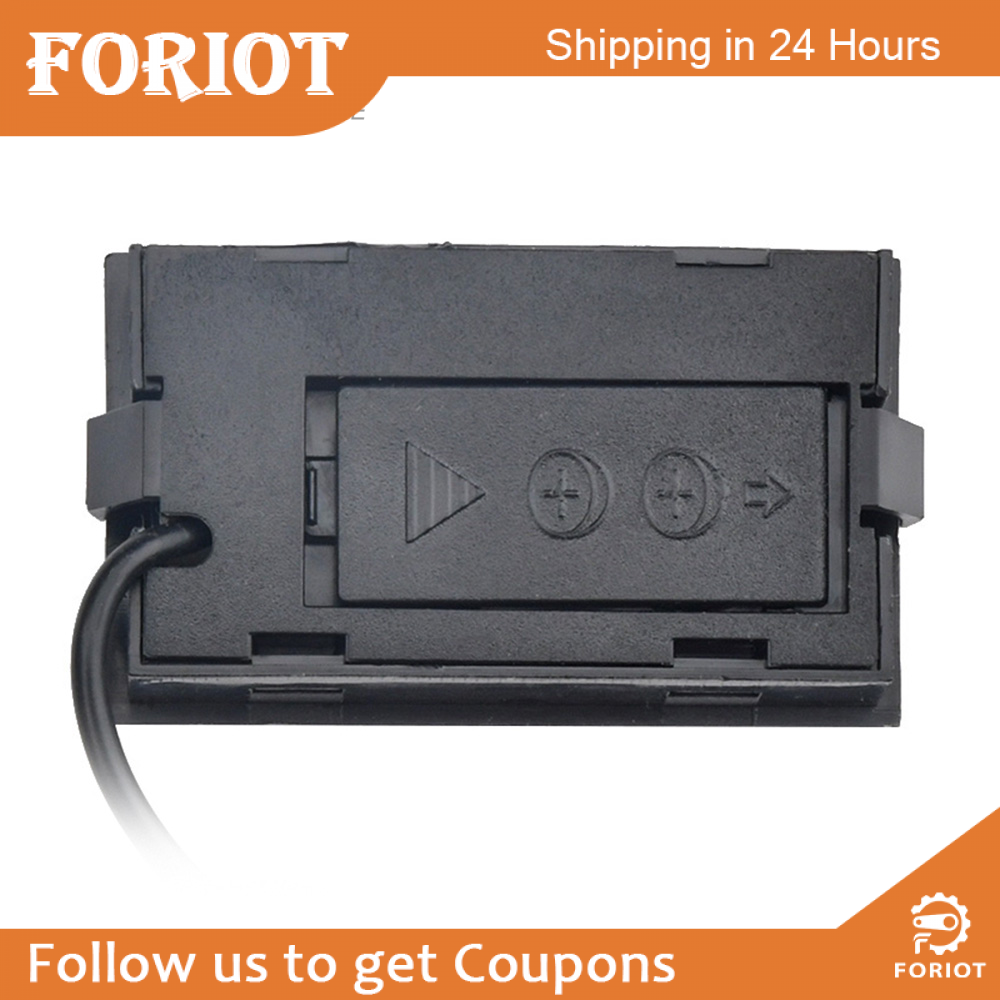 Foriot Nhiệt Kế Hiển Thị Kỹ Thuật Số Nhúng FY-10 Với Dây 1M Nhiệt Kế Hình Chữ Nhật Màu Đen Ẩm Kế Máy Đo Độ Ẩm Nhiệt Độ Bể Cá