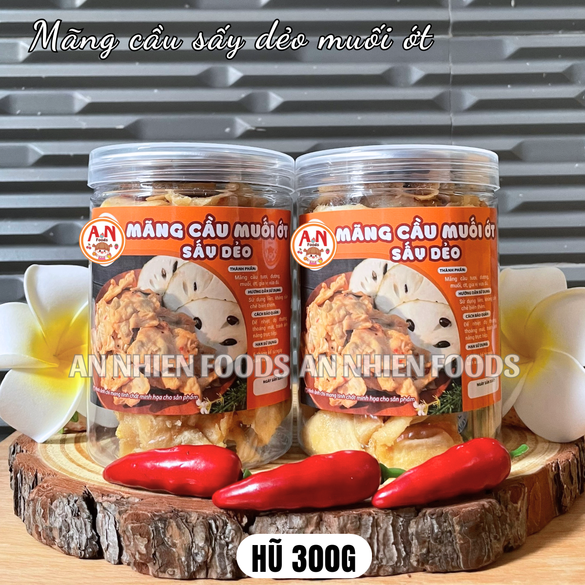 Mãng cầu sấy muối ớt (có video) {Khối lượng tịnh, không tính bao bì}