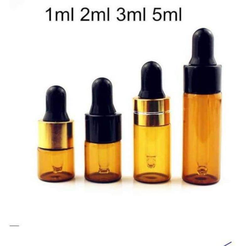 [Nhiều Màu] Lọ Chiết Serum, Lọ Đựng Tinh Dầu Thủy Tinh Mỏng 3ml,5ml