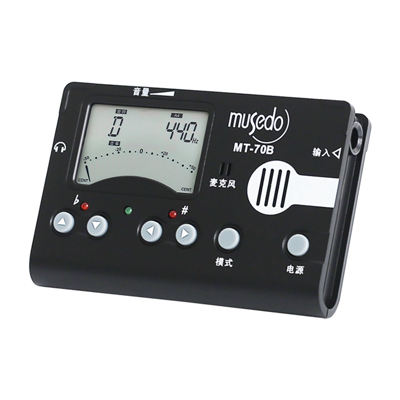 Musedo MT70B Tuner with Clipon Pickup & Builtin Microphone