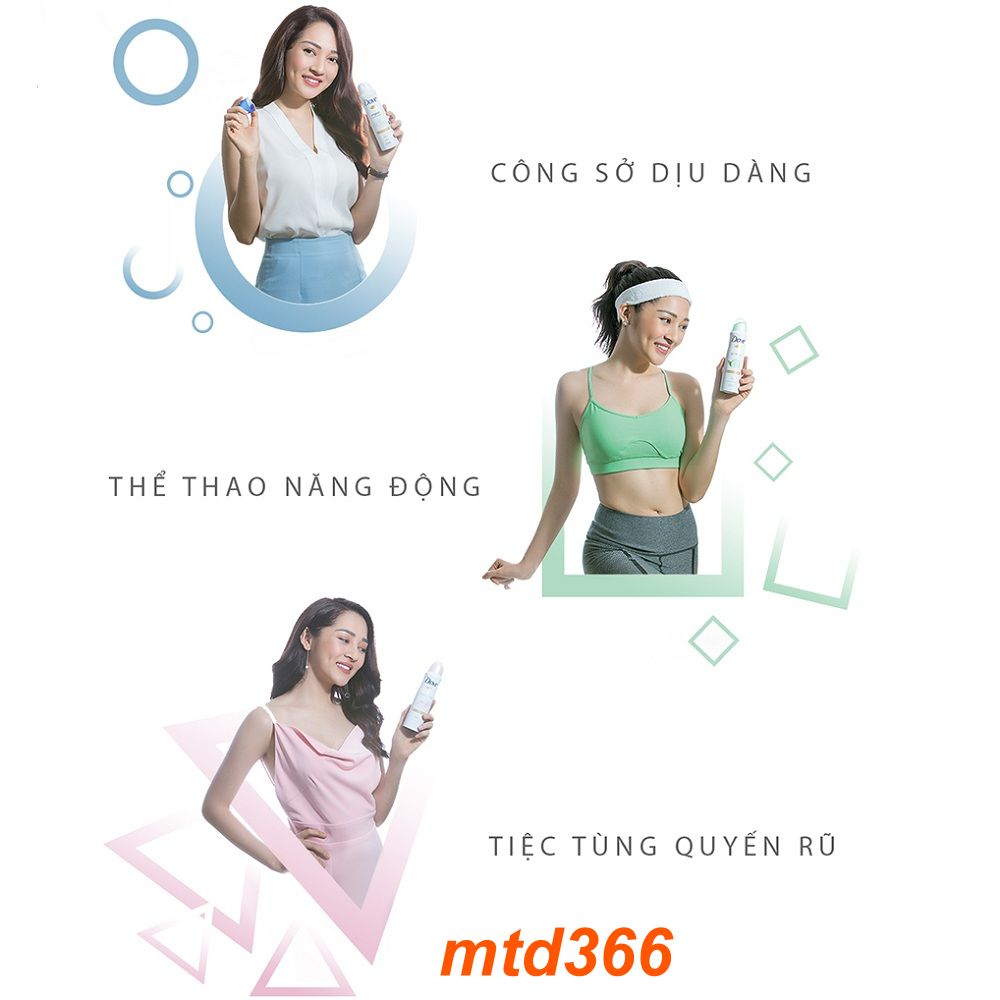 Xịt Khử Mùi Nữ Dove 150ml Go Fresh Dưa Leo