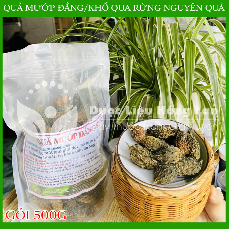 Quả mướp đắng rừng nguyên quả khô 500gram - công ty dược liệu hồng lan