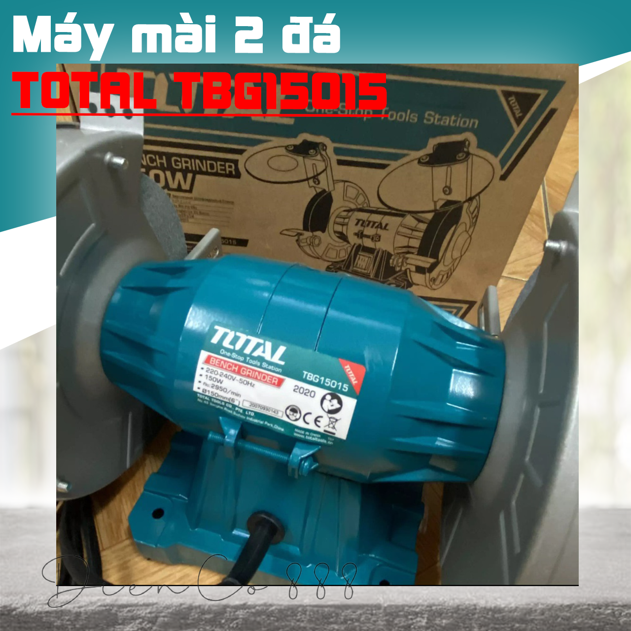 Máy mài 2 đá 150mm TOTAL TBG15015 150W