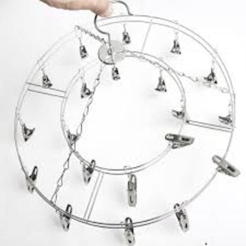 KẸP TRÒN PHƠI ĐỒ INOX KHÔNG GỈ 20 MÓC