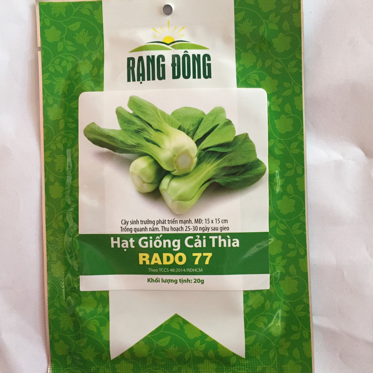 Hạt giống cải thìa Rạng Đông