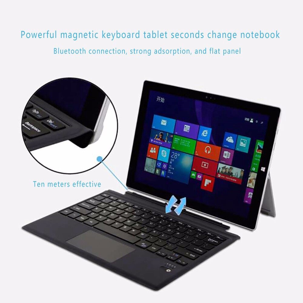 Bluetooth Keyboard for Microsoft Surface Pro 7 6 5 4 3 Keyboard PU Leather Magnetic keyboard with touchpad