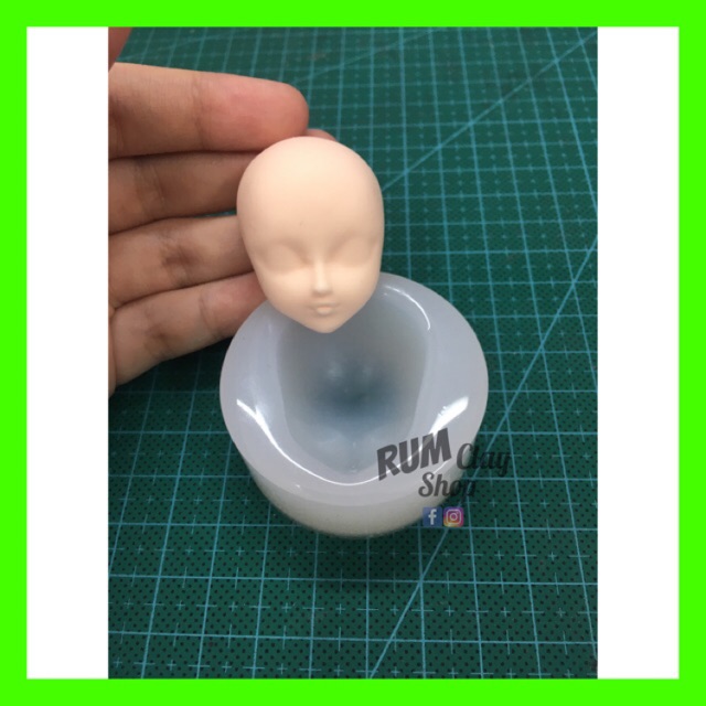 Khuôn Silicone Mặt Doll