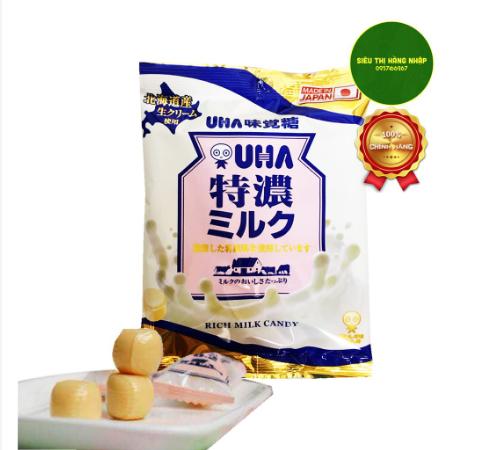 Kẹo sữa bò Tokuno UHA Nhật Bản mẫu mới 67gr