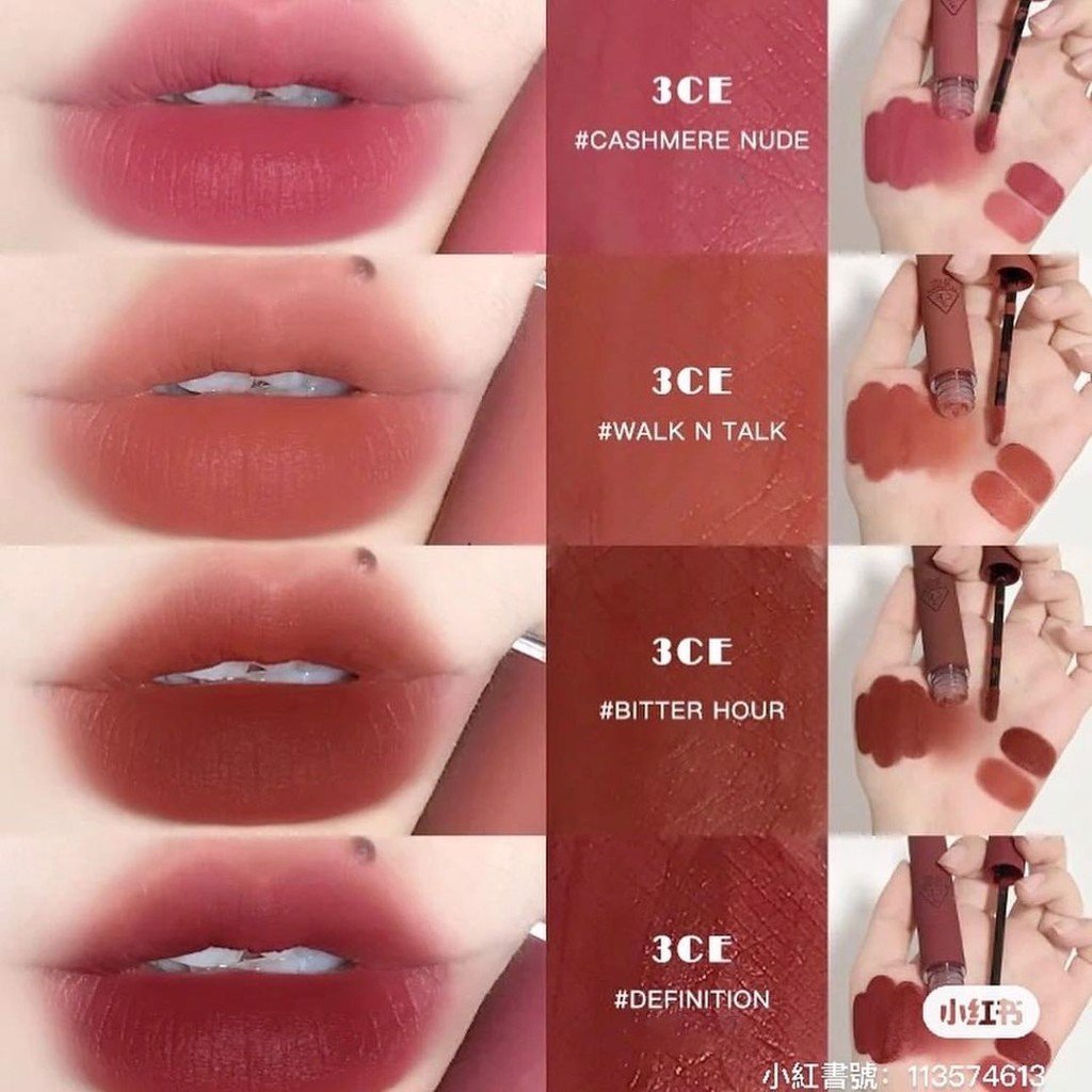 Son Kem Lì 3CE Velvet Lip Tint 4g