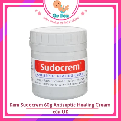 Kem Sudocrem 60g Antiseptic Healing Cream của UK dạng bôi chống hăm chàm bỏng xước da cho trẻ em và người lớn