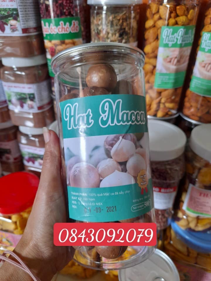 Hạt Macca nứt vỏ, Hạt macca nứt vỏ nhiều size 500gr
