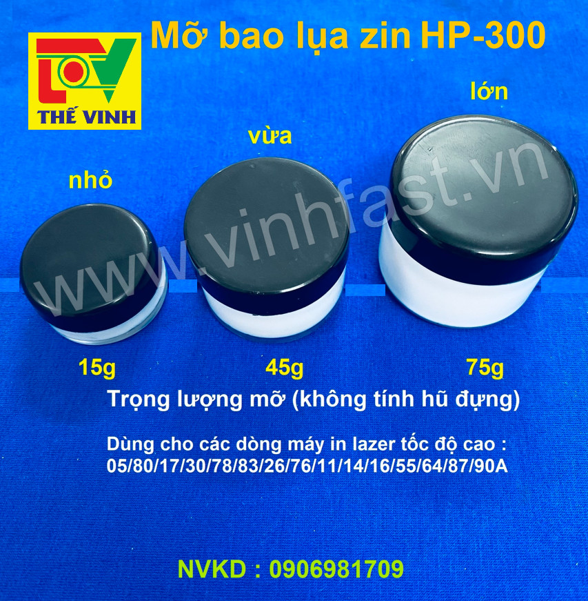 Mỡ zin HP-300, bôi bao lụa máy in tốc độ cao