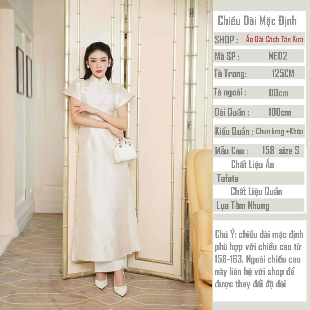 Áo Dài Cách Tân Nữ Tay Bồng ME02