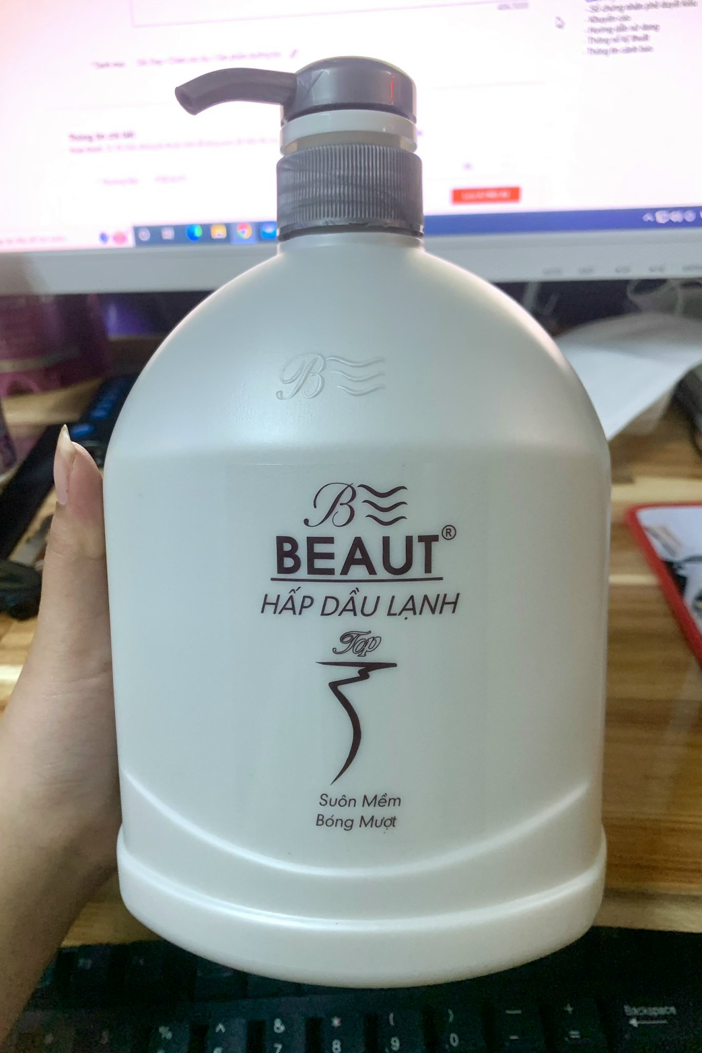 Hấp dầu lạnh beaut suôn mềm bóng mượt 1000ml