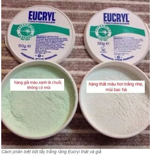 Bột Và Kem Đánh Răng Tẩy Trắng Eucryl Toothpowder 50g