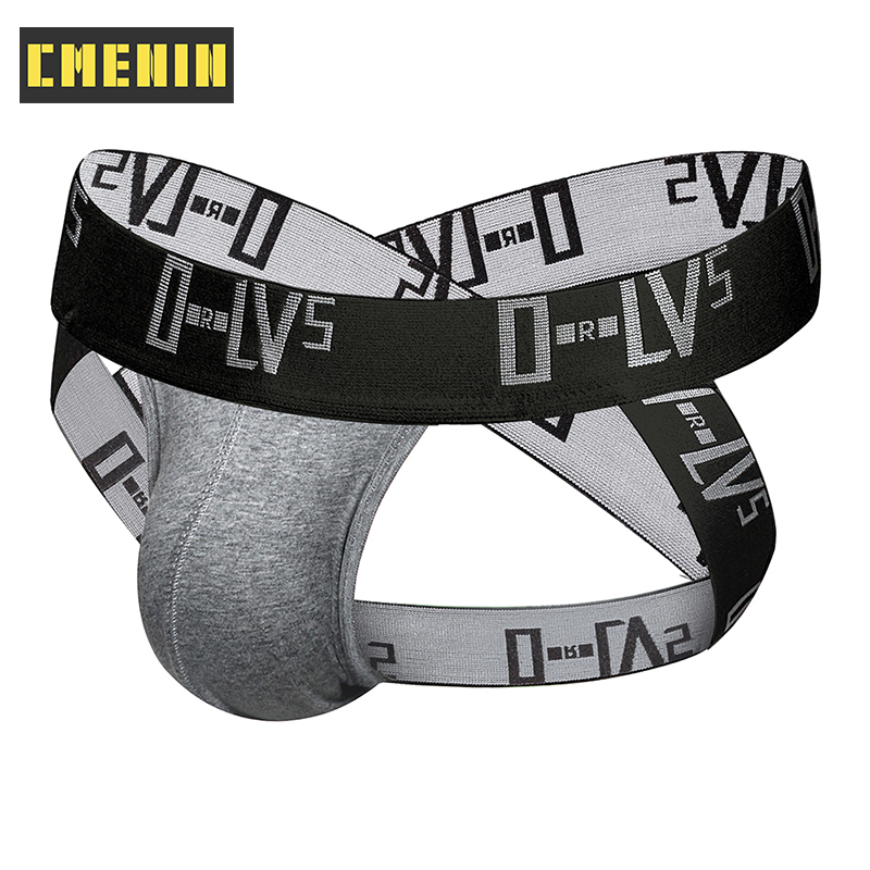 CMENIN ORLVS 1Pcs Cotton Patchwork Soft Men Underwear Thongs Men Jockstraps New Arrival Jockstrap Mens Thongs G strings Man OR502