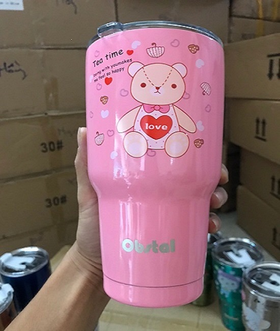 [HCM]LY GIỮ NHIỆT THÁI LAN 900ML 3 LỚP INOX CÁCH NHIỆT(ĐI KÈM ỐNG HÚT GIỎ XÁCH)