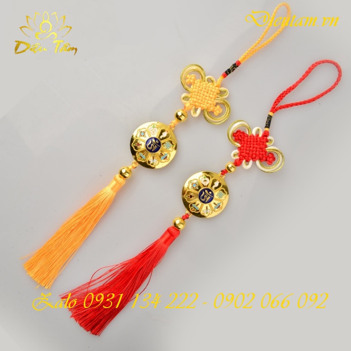 Dây treo ô tô bát bảo cát tường phong thủy