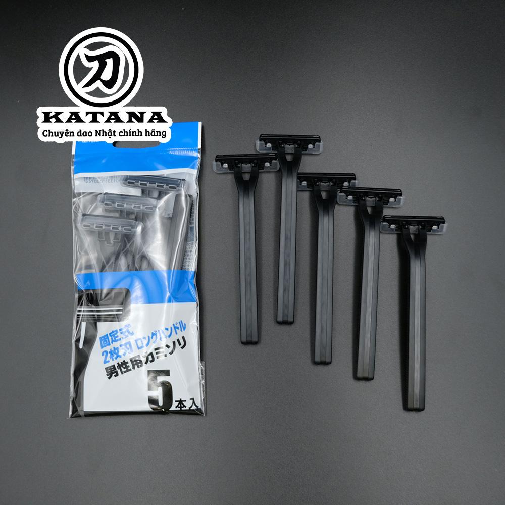 Dao cạo râu cao cấp Nhật LUF-5P bộ 5 chiếc (màu đen) giá rẻ