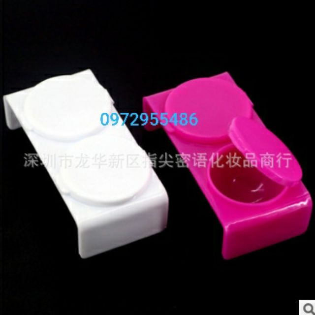 Hũ đôi đựng dung dịch hay lưu huỳnh làm móng