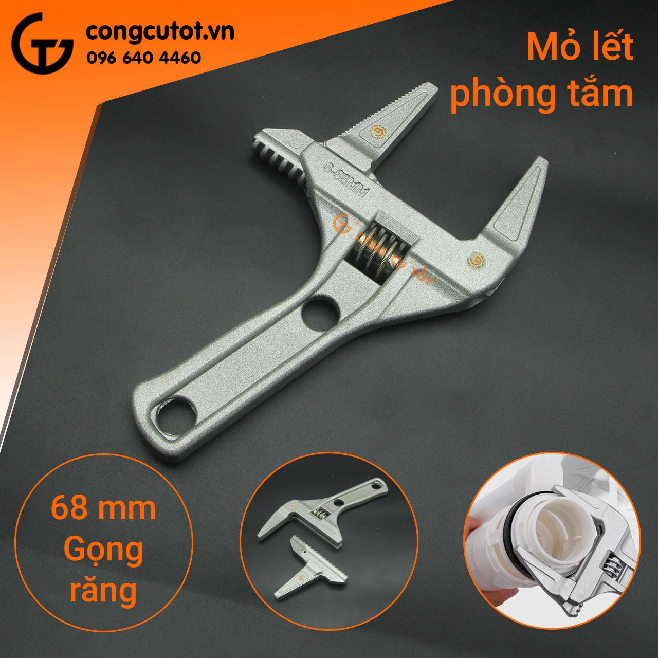Mỏ lết lớn, mỏ lết phòng tắm gọng răng đảo chiều