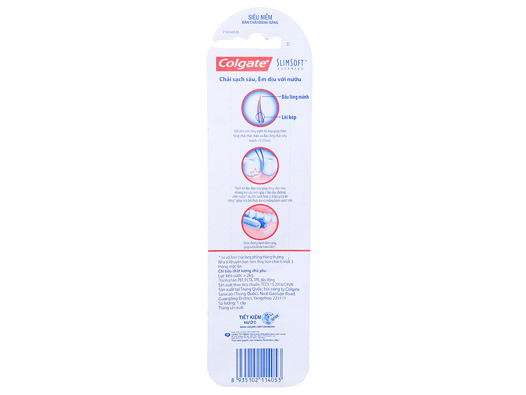Bàn chải Colgate SlimSoft Advanced siêu mềm mảnh