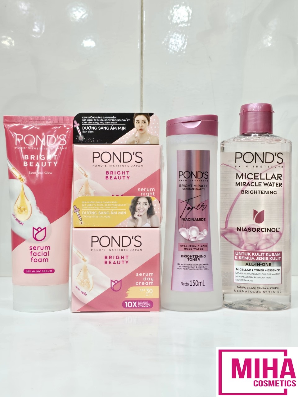 Bộ 5 Sản Phẩm Dưỡng Trắng Da Pond's White Beauty