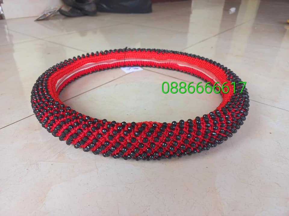 Bọc vô lăng hạt cườm pha lê Hàn Quốc