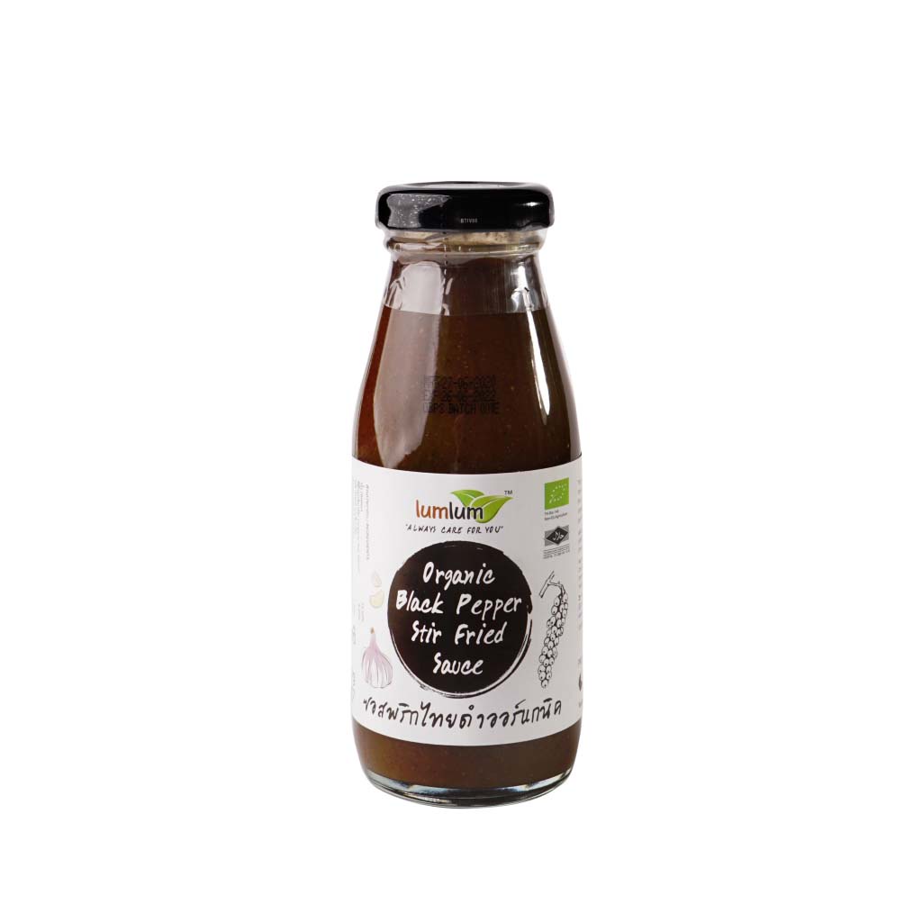 Sốt tiêu đen hữu cơ LumLum (Organic Black Pepper Stir Fried Sauce) - 200gr