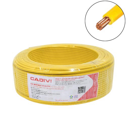 CADIVI Dây điện Cadivi 1.5 đơn 7 sợi Cuộn 100m