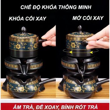 Bộ Ấm Chén Pha Trà Cối Xay 8 CHÉN