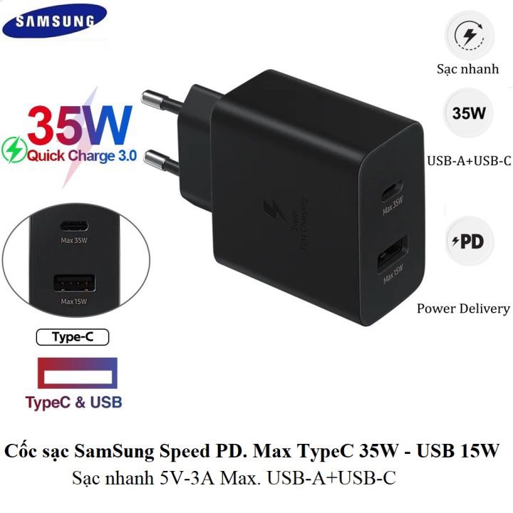 Cóc sạc nhanh 35w samsung s22 zin