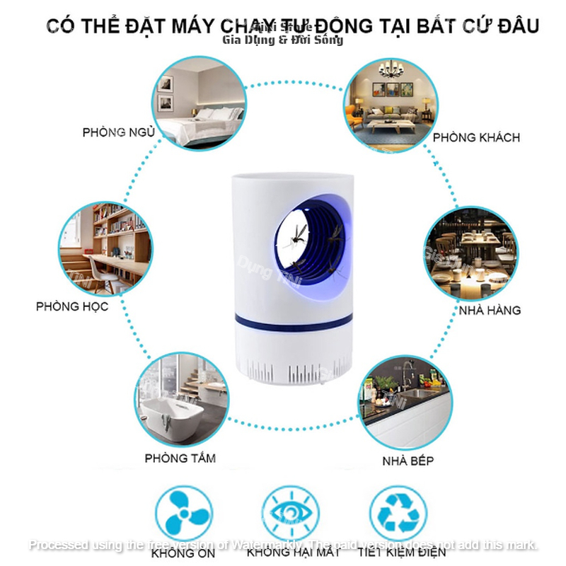 Đèn bắt muỗi thông minh nguồn sạc usb, đèn ngủ bắt muỗi điện tử có đèn led, đèn bắt muỗi điện tử đèn diệt muỗi công nghệ