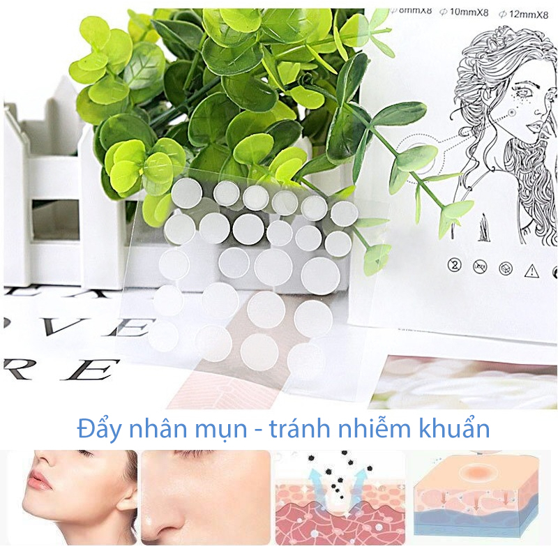Set 36 miếng dán mụn ACNE PLASTERS, miếng dán làm xẹp che phủ mụn, miếng dán che mụn