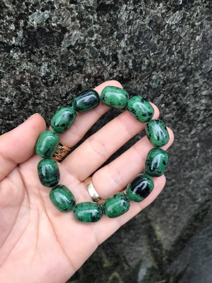 [HCM]VÒNG TAY LU THỐNG RUBY NAM PHI 12LY