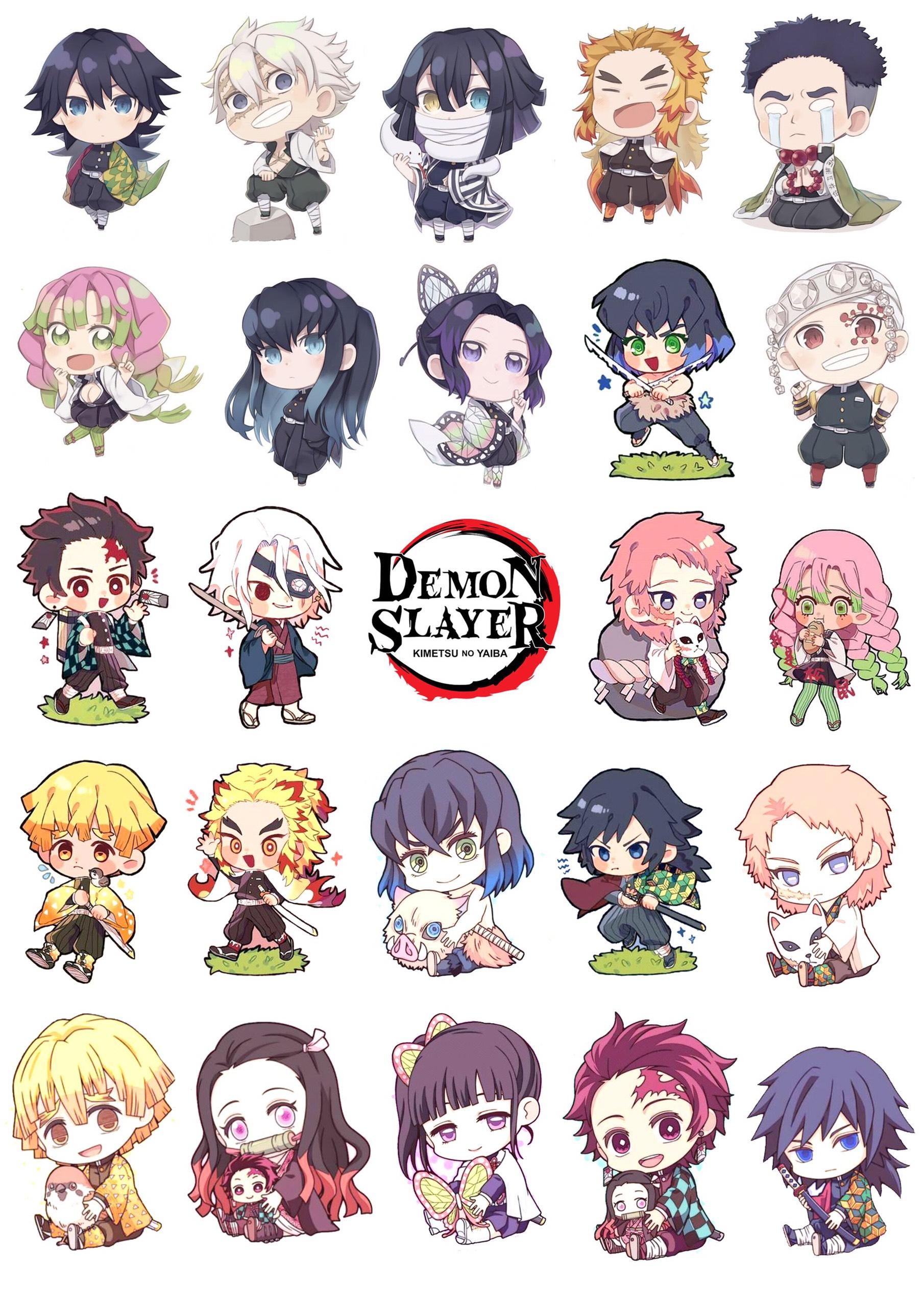 100 ảnh sticker Kimetsu no Yaiba