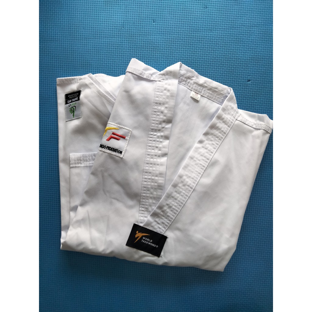 [HCM]Võ Phục Taekwondo Ailaikit, Đồ võ Taekwondo Loại A vải Kaki dày Loại Tốt
