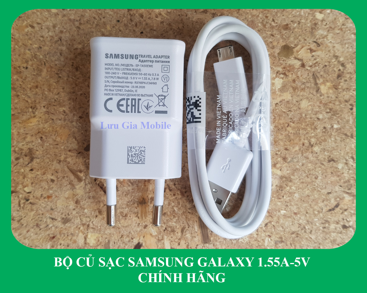 [1.55A-5V] Bộ củ sạc Samsung M10 công ty | Galaxy A10 công ty