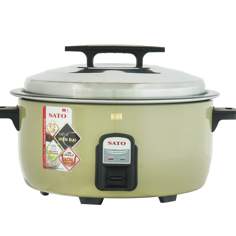 Nồi cơm điện công nghiệp SATO P12 12L (Màu vàng nhạt)