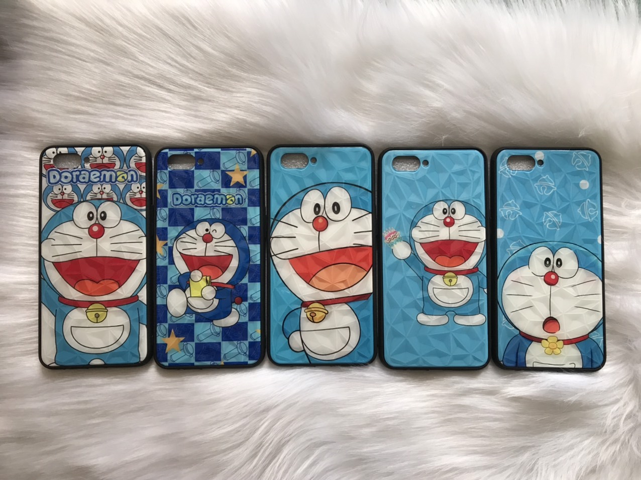 Ôp lưng 3D kim cuơng Doremon Oppo A3S/A5/Realme C1