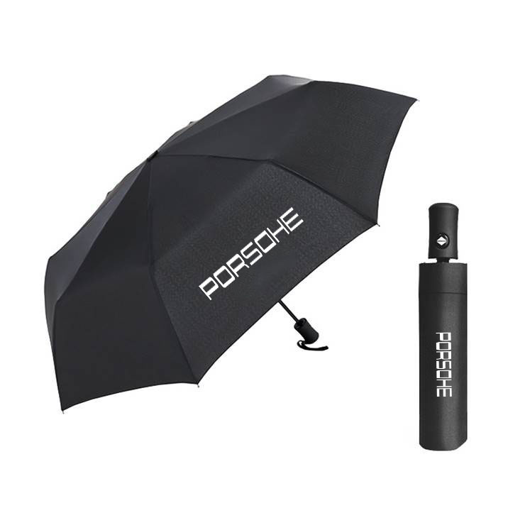 Popular high quality car famous brands logo print portable folding umbrella Sun Shade UV protection windproof umbrella