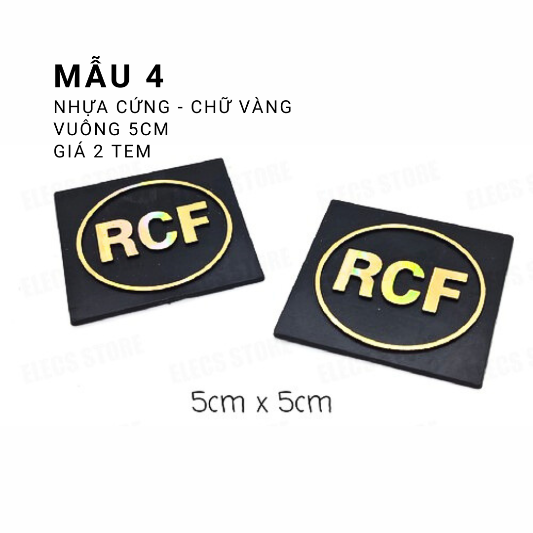 Tem Loa RCF Nhiều Mẫu Dán Thùng Loa ( 1 Đôi )