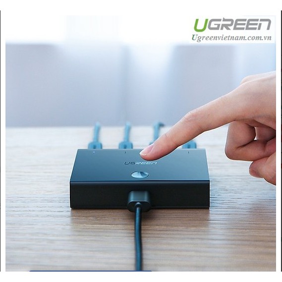 Bộ Chia Tín Hiệu USB 2.0 Cho 4 Máy Tính Cao Cấp Ugreen 30346