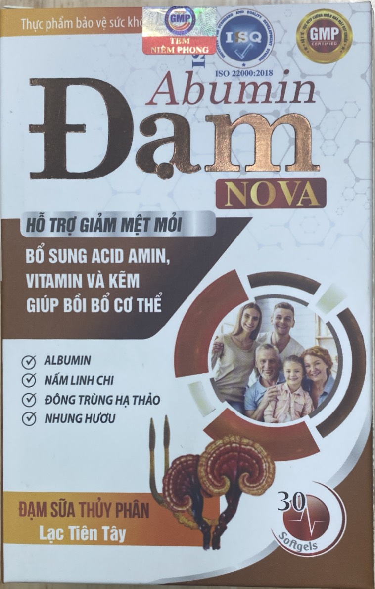 Thực phẩm chức năng Abumin Đạm Nova