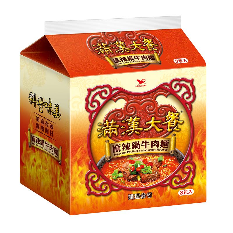Taiwan Uni-President Super Hot Pot Beef Flavor Instant Noodle
