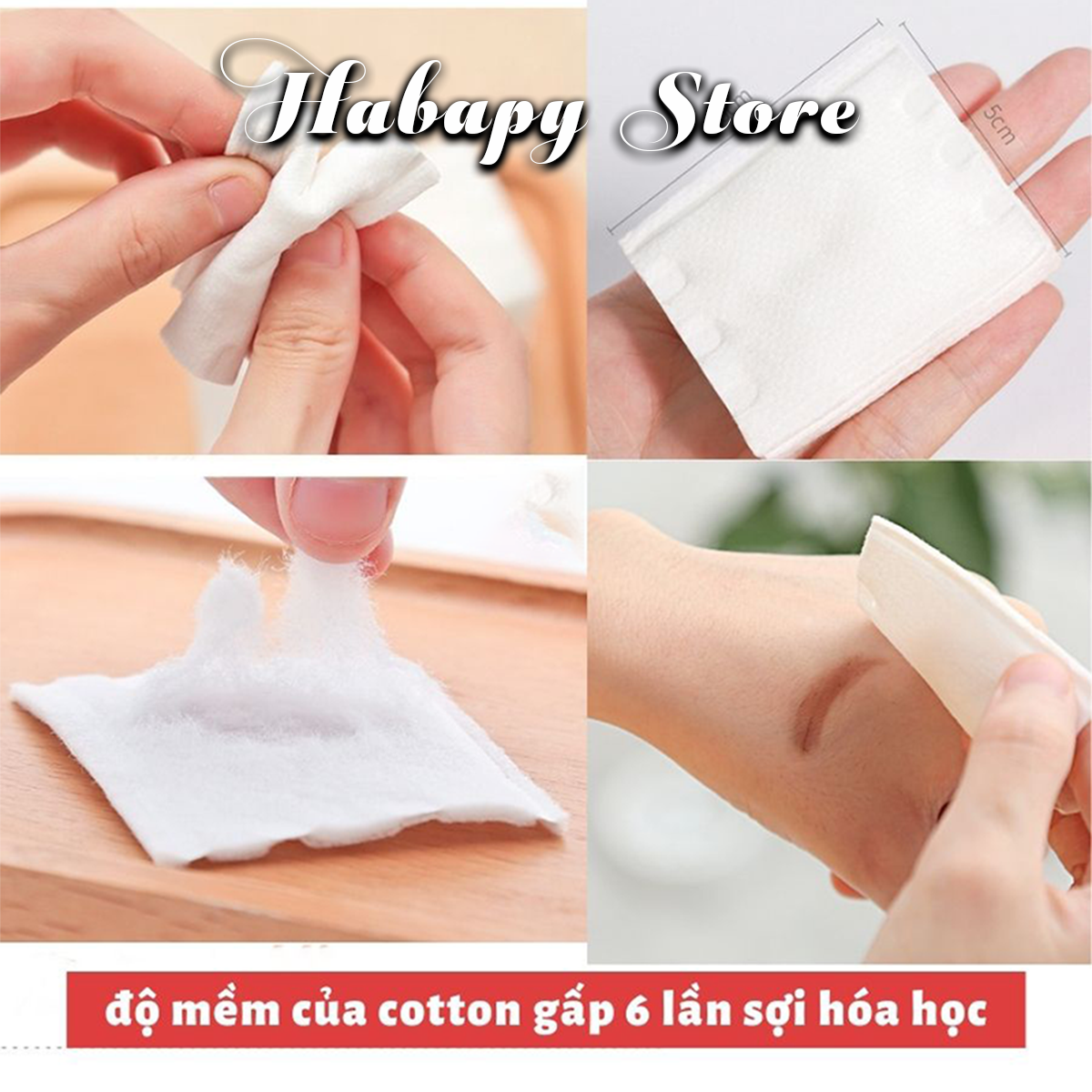 Bông tẩy trang 3 lớp coton pad 222 miếng